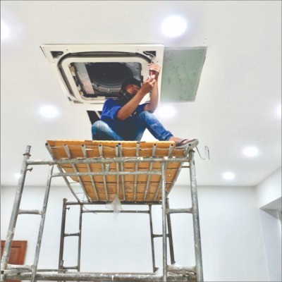 lắp đặt máy lạnh âm trần tại Vĩnh Long