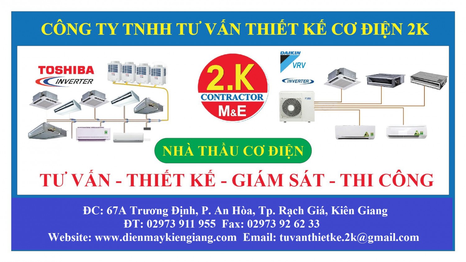 nhà thầu cơ điện tại kiên giang