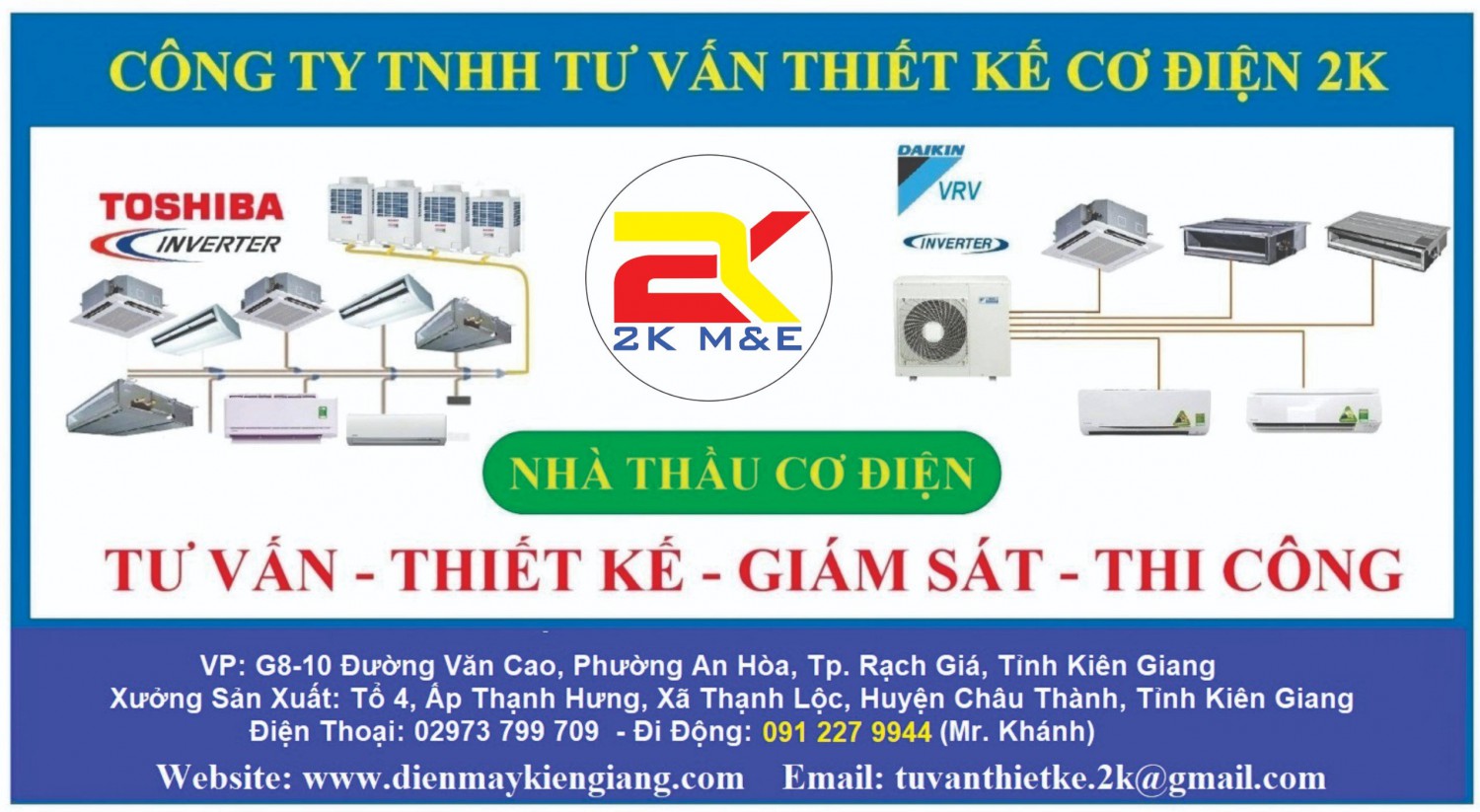 Lắp đặt máy lạnh trung tâm tại Bình Minh